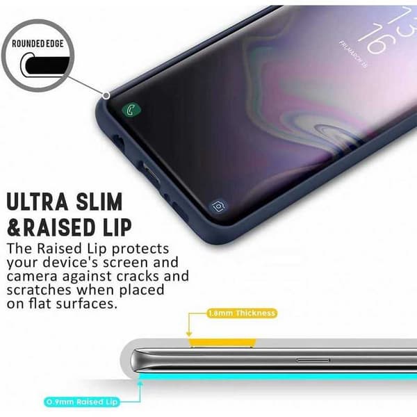 P40 Pro gummibelagt mat sort silikonecover