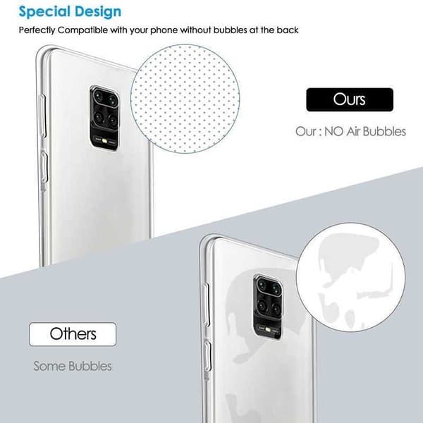 Xioami Note 9 iskuja vaimentava pehmeä kansi Simple