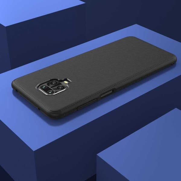 Redmi Note 9S / 9 Pro Stilfuldt stødsikkert cover FullCarbon V3