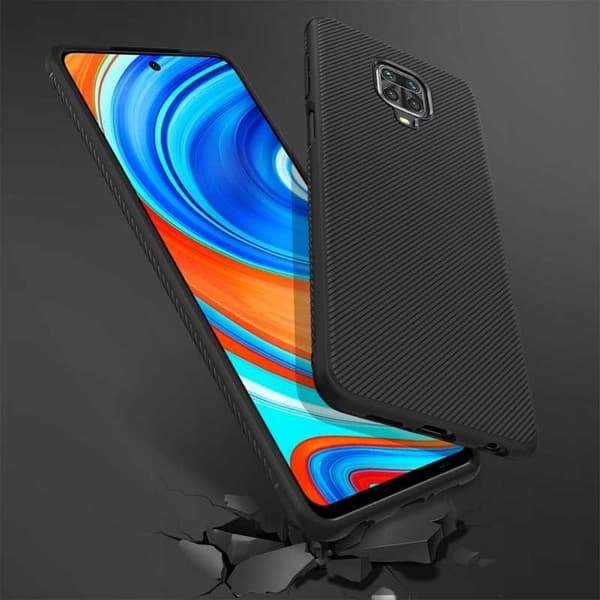 Redmi Note 9S / 9 Pro Stilfuldt stødsikkert cover FullCarbon V3