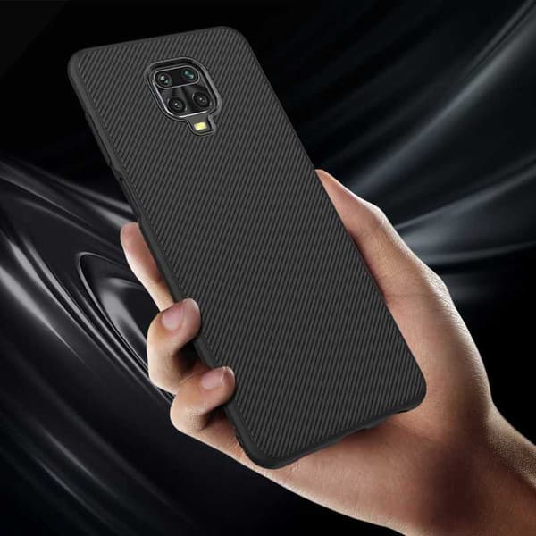 Redmi Note 9S / 9 Pro Stilfuldt stødsikkert cover FullCarbon V3