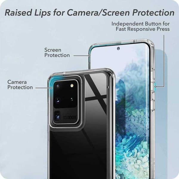 Samsung S20 Ultra stødabsorberende ridsefrit cover