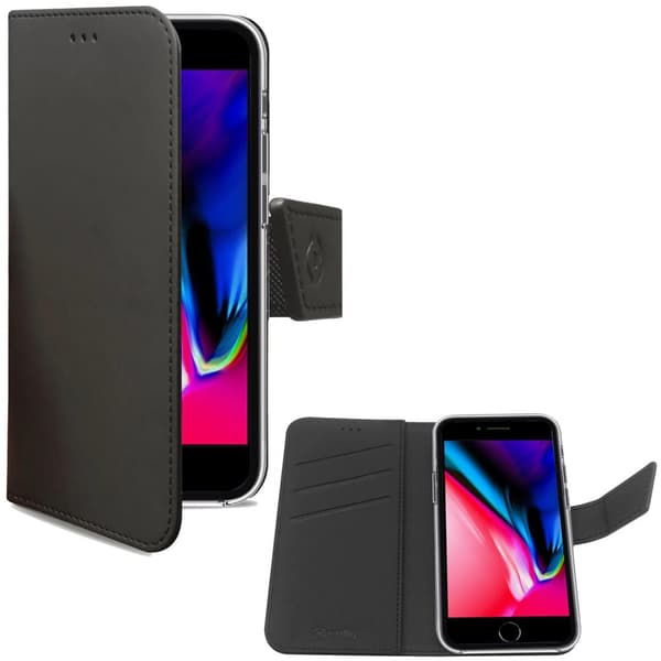 Celly Lompakkokotelo iPhone 7/8 / SE 2020 / SE 2022 musta