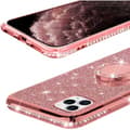 Miniatyrbillede 6 af 11: iPhone 11 Pro Max stødabsorberende cover med Ring Holder Strass