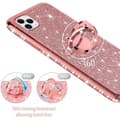 Miniatyrbillede 4 af 11: iPhone 11 Pro Max stødabsorberende cover med Ring Holder Strass