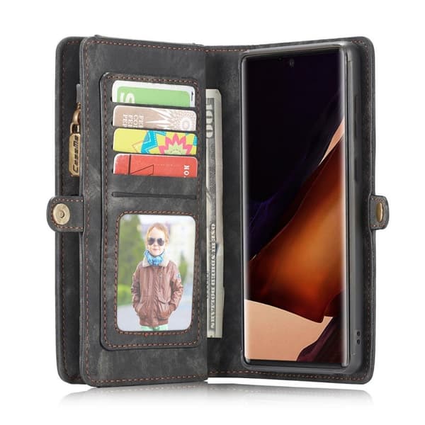 Multiplånbok CaseMe 11-kort Samsung Galaxy Note 20 Ultra : Färg - Svart/Grå