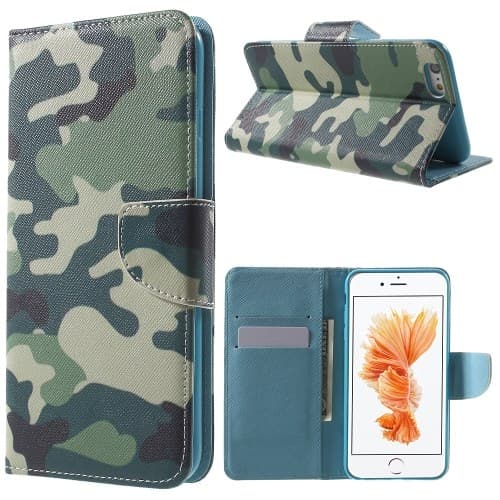 Militär, kamouflage - Plånboksfodral till iPhone 6/6S