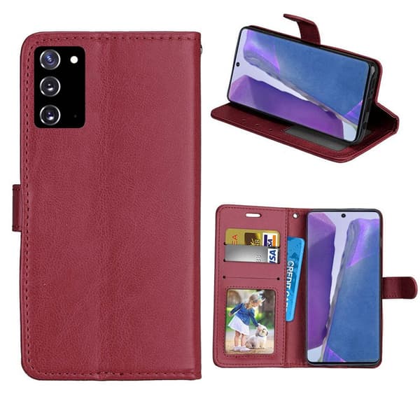 Wallet cover 3-kort Samsung Galaxy Note 20 : farve - brun