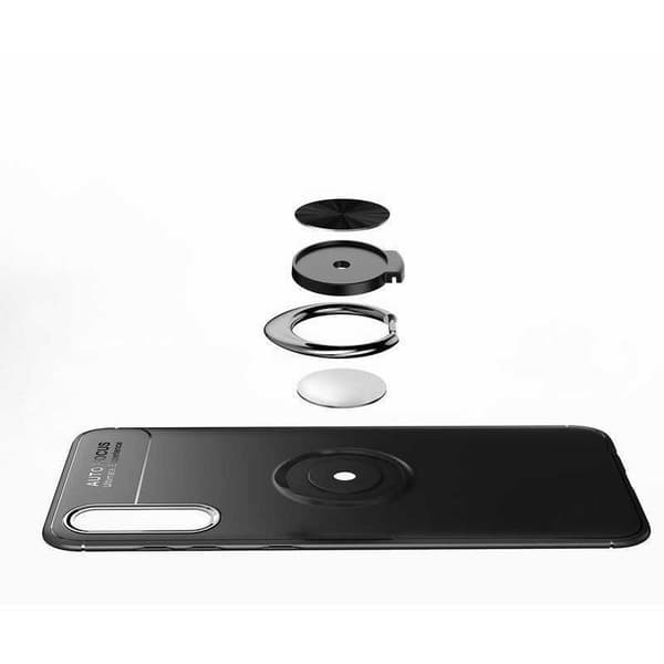 Samsung A50 praktisk stødsikkert cover med ringholder V3 (SM-A505FN)