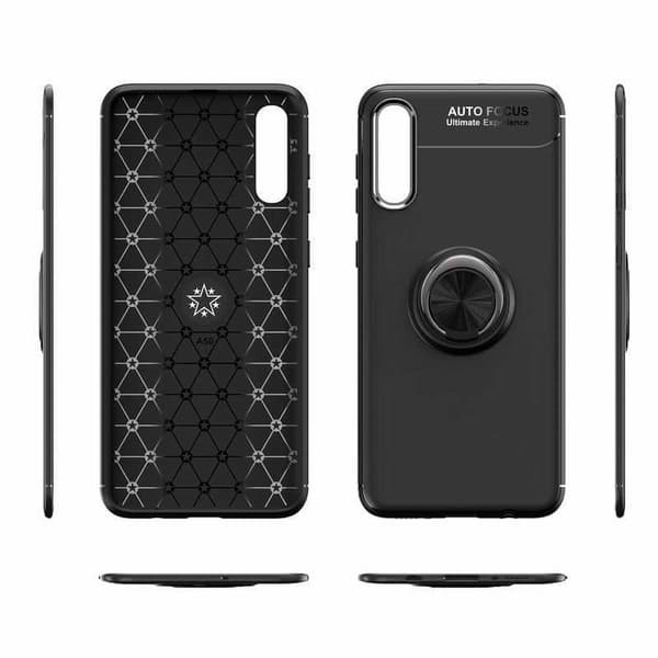 Samsung A50 praktisk stødsikkert cover med ringholder V3 (SM-A505FN)