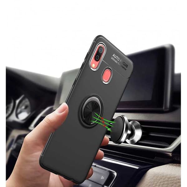 Samsung A40 Praktisk stødsikkert cover med ringholder V3