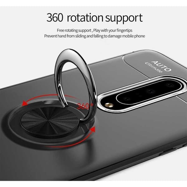 OnePlus 7 Pro Praktisk Stöttåligt Skal med Ringhållare V3