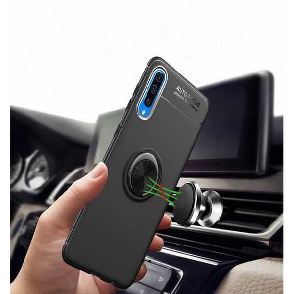 Samsung A70 Praktisk stødsikkert cover med ringholder V3