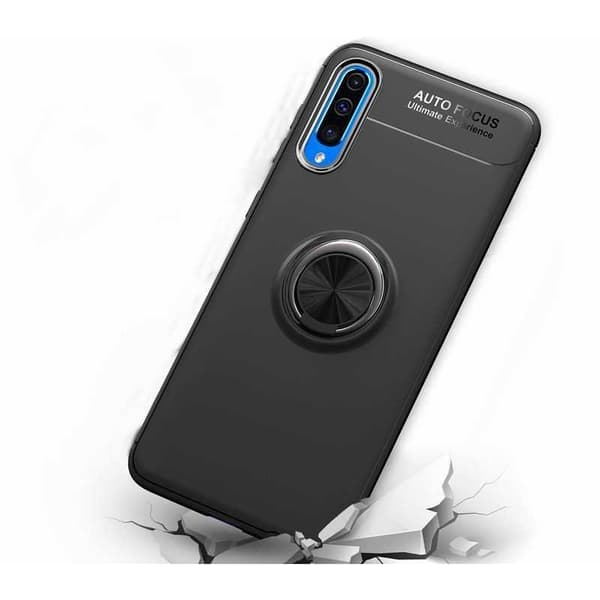 Samsung A70 Praktisk stødsikkert cover med ringholder V3