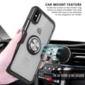 Miniatyrbillede 2 af 5: iPhone X / XS Praktisk stødsikkert cover med ringholder V4