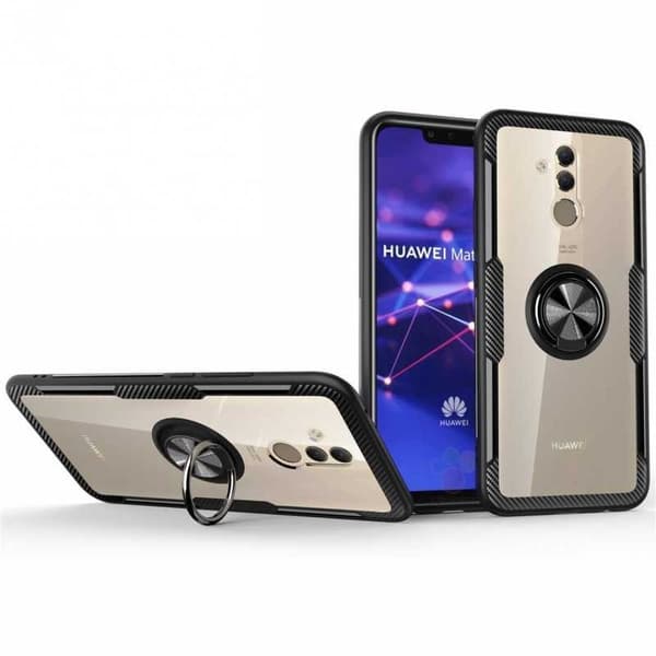 Mate 10 Pro Praktisk stødsikkert cover med ringholder V4