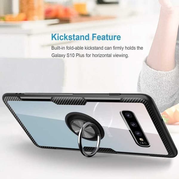 Samsung S10e praktisk stødsikker etui med ringholder V4 (SM-G970F)