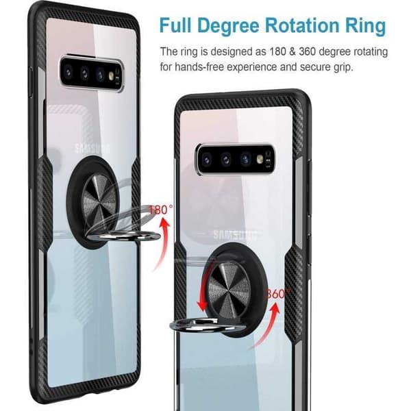 Samsung S10e praktisk stødsikker etui med ringholder V4 (SM-G970F)