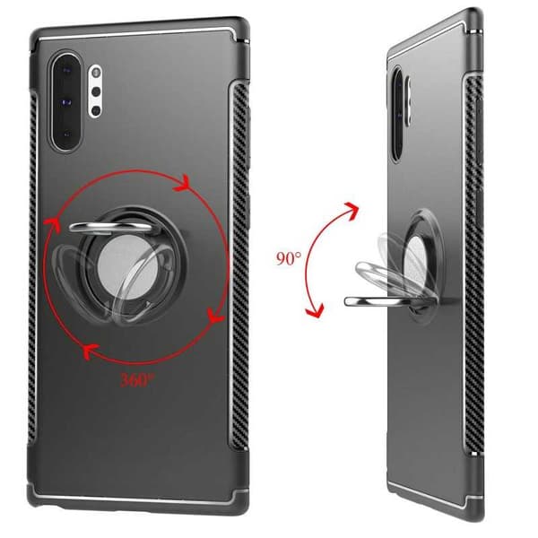 Samsung Note 10 Praktisk Stöttåligt Skal med Ringhållare V2