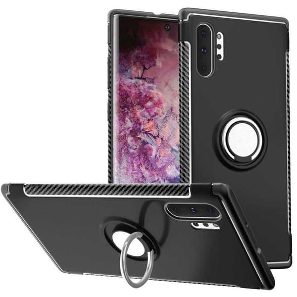 Samsung Note 10 Praktisk Stöttåligt Skal med Ringhållare V2