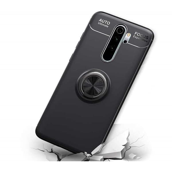 Redmi Note 8 Pro käytännöllinen iskunkestävä kotelo rengaspidikkeellä V3