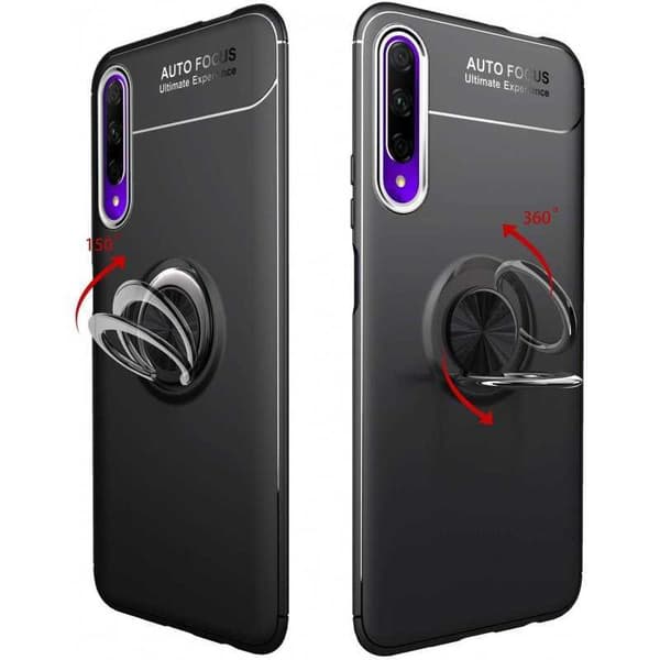 Huawe P Smart Pro Praktisk Stöttåligt Skal med Ringhållare V3