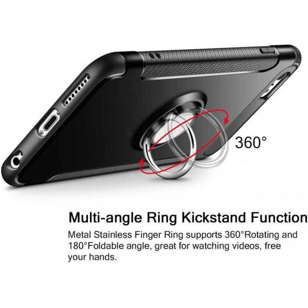 iPhone 6S Plus Praktisk Stöttåligt Skal med Ringhållare V2