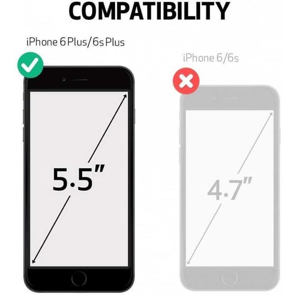 iPhone 6S Plus Praktisk Stöttåligt Skal med Ringhållare V2
