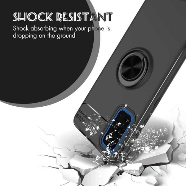 Samsung Galaxy S20 Praktisk stødsikkert cover med ringholder V3