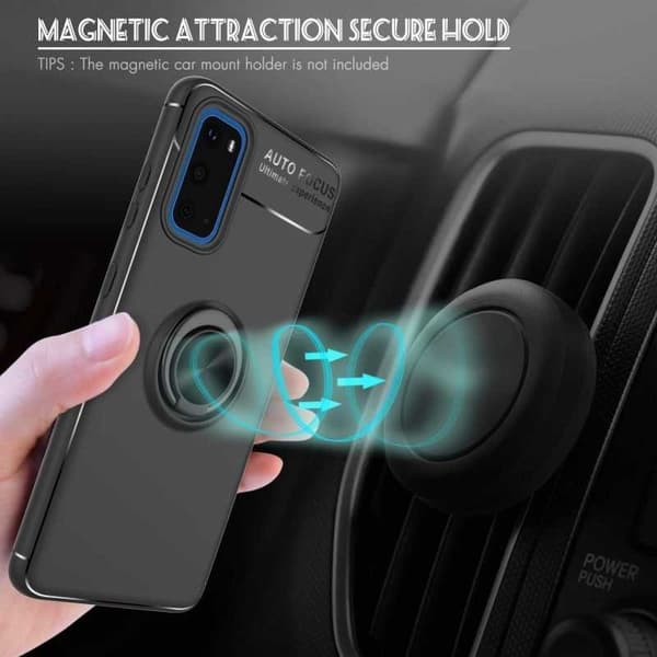 Samsung Galaxy S20 Praktisk stødsikkert cover med ringholder V3