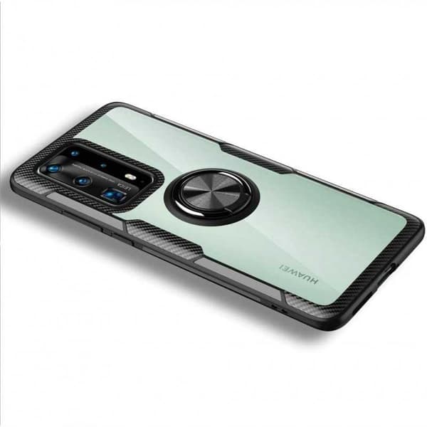 Samsung Galaxy A51 Praktisk stødsikkert cover med ringholder V4