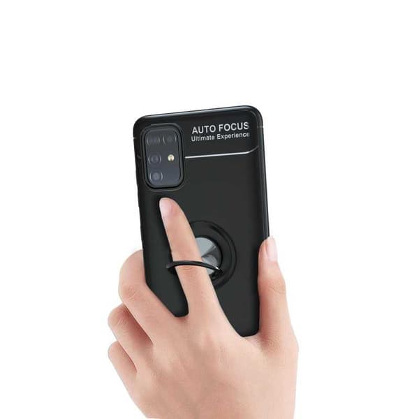 Samsung A41 Käytännöllinen iskunkestävä kotelo rengaspidikkeellä V3