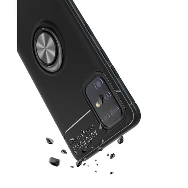Samsung A41 Praktisk Stöttåligt Skal med Ringhållare V3