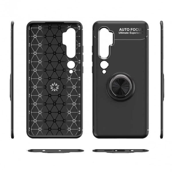 Xiaomi Mi 10 Pro Praktisk stødsikkert cover med ringholder V3