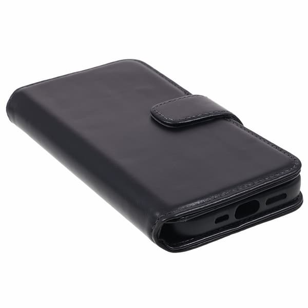 Nordic Covers iPhone 12/iPhone 12 Pro Etui Essential Leather Raven Black