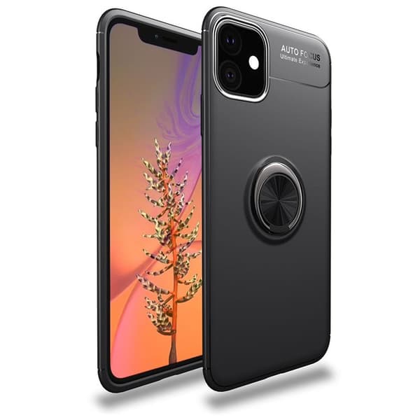 Slim Ring Cover Apple iPhone 12 mini (5.4") : farve - sort