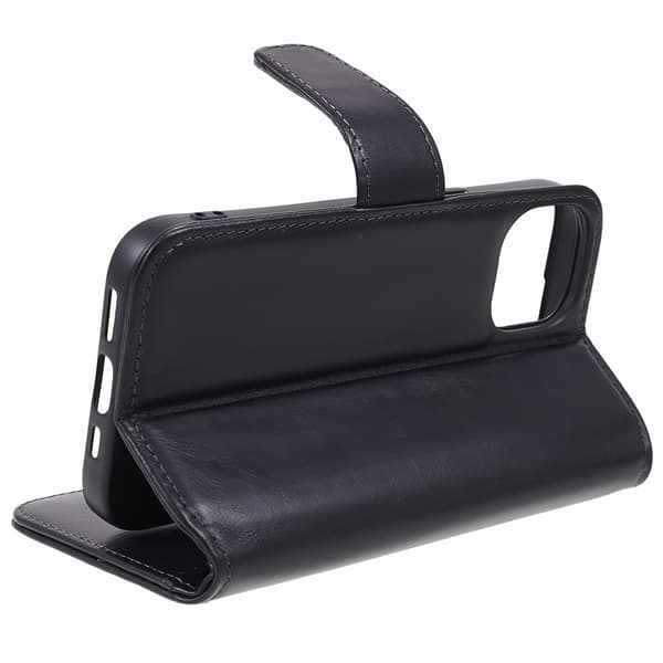 Nordic Covers iPhone 12 Mini Suojakotelo Essential Leather Korttitasku Raven Black
