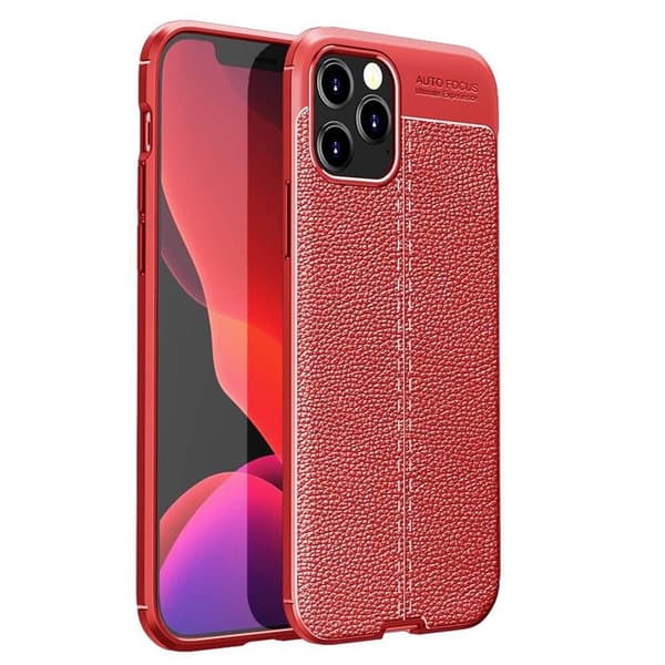 Skinnmønster TPU-deksel Apple iPhone 12 Pro Max (6,7 ") : Farge - RØD