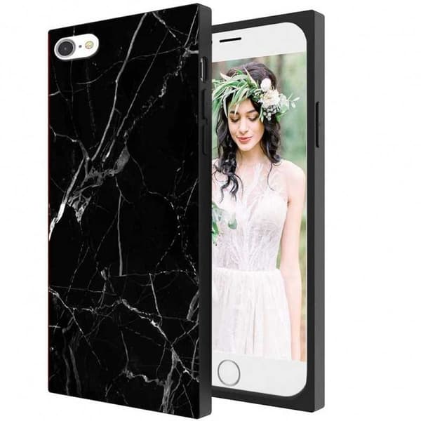 iPhone 7 Plus / 8 Plus Stilrent Marmorskal Square Vit