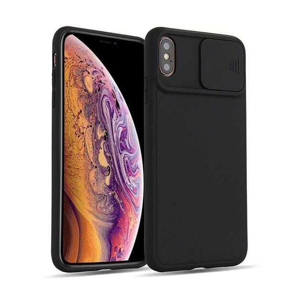 iPhone 7 Plus / 8 Plus stødsikkert cover Indbygget kamerabeskyttelse CamShield Svart