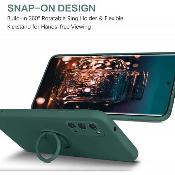 Samsung S20 Ultra Shockproof Cover med Ring Holder CamShield