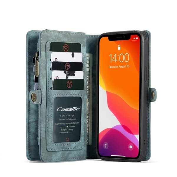 CaseMe Lompakkokotelo 11-kortti Apple iPhone Pro (6.1") : väri - sininen