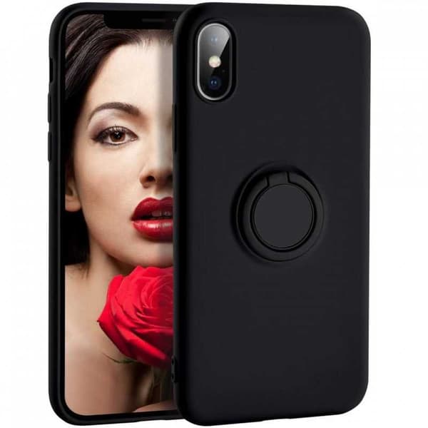 iPhone XS Max stødsikkert cover med ringholder CamShield Svart