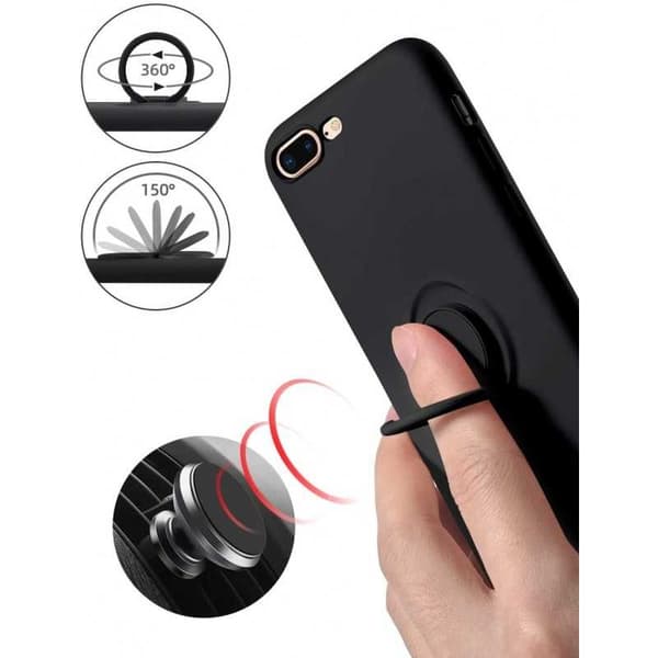 iPhone 7 Plus / 8 Plus Stöttåligt Skal med Ringhållare CamShield