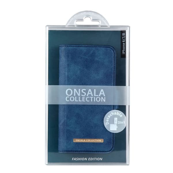 Onsala iPhone 6/6S/7/8/SE Suojakotelo Fashion Edition Irrotettava Kuori Royal Blue