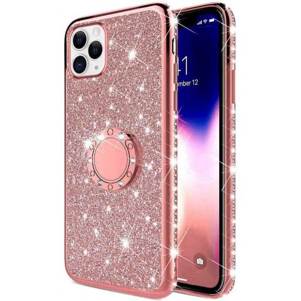 iPhone 12 Pro stødabsorberende cover med Ring Holder Strass