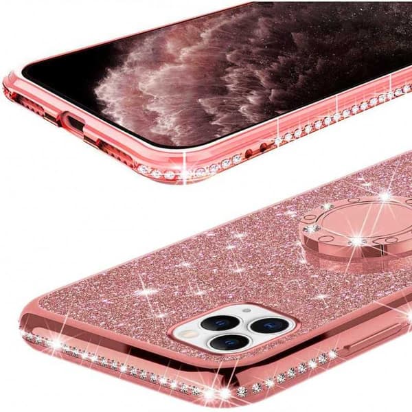 iPhone 12 Pro stødabsorberende cover med Ring Holder Strass