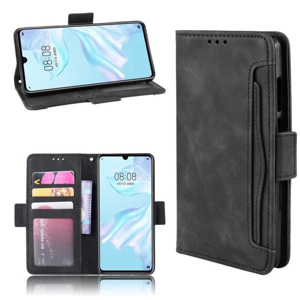 Huawei P30 lompakkokotelo, PU-nahkainen 6-POCKET Winston V3