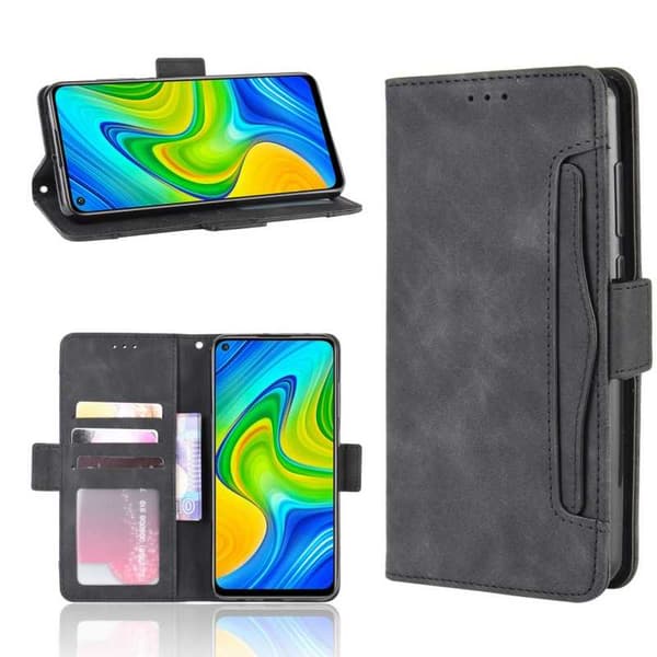 Xiaomi Redmi Note 9 Plånboksfodral PU-Läder 6-FACK Winston V3