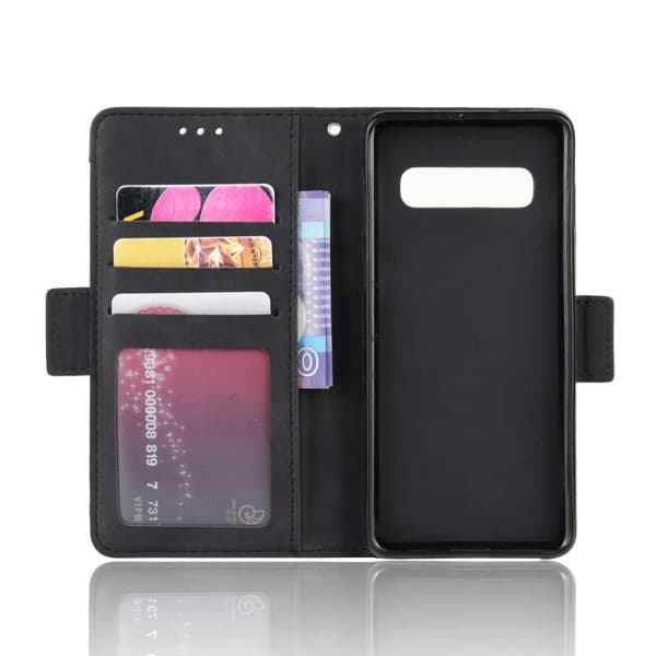 Samsung Galaxy S10 Pung-etui PU-læder 6-LOMMES Winston V3